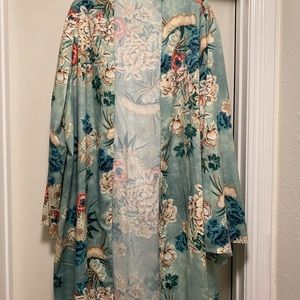 Jade/green Kimono